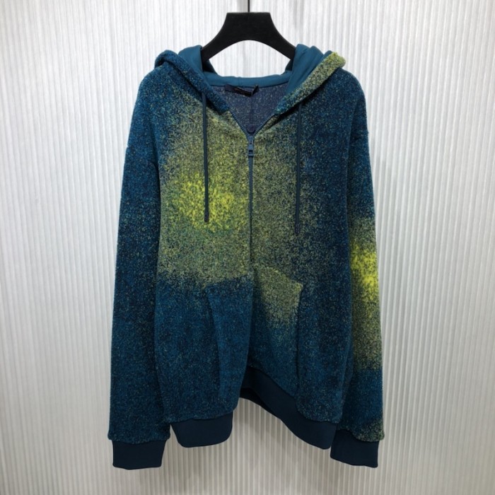 l**is V*t*n lv embroidered zip through hoodie 1aa4si