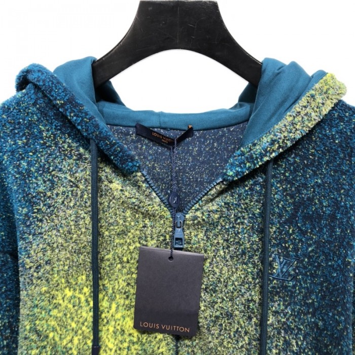 l**is V*t*n lv embroidered zip through hoodie 1aa4si
