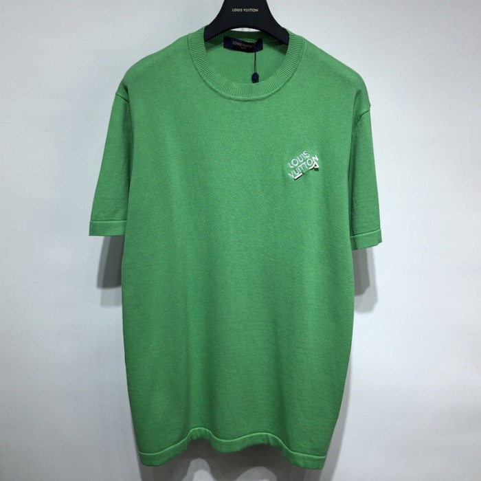 l**is V*t*n signature short-sleeved crewneck green