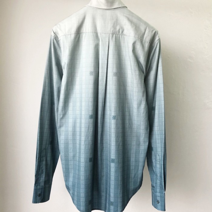 l**is V*t*n damier striped long sleeve shirt 1aa4w4