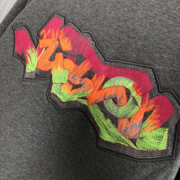 l**is V*t*n 3d lv graffiti embroidered zipped hoodie 1aa4x5