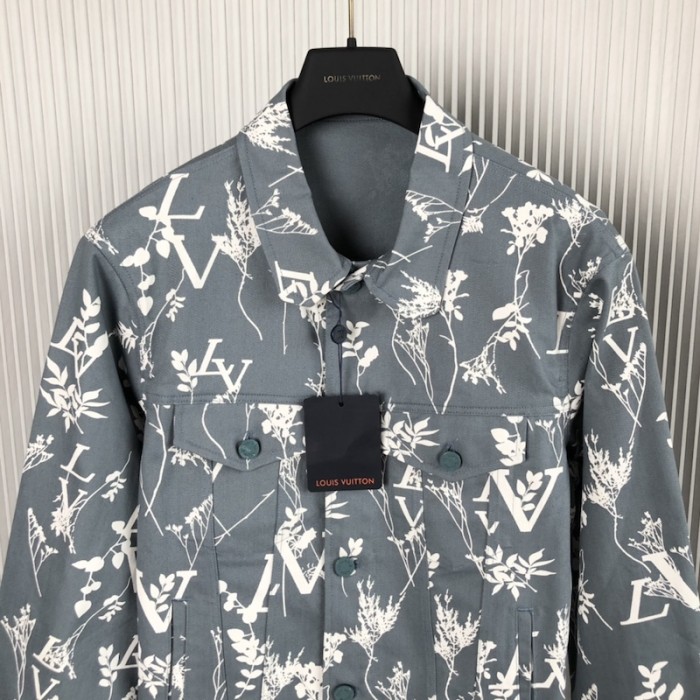 l**is V*t*n dna leaf denim jacket 1aa5i4