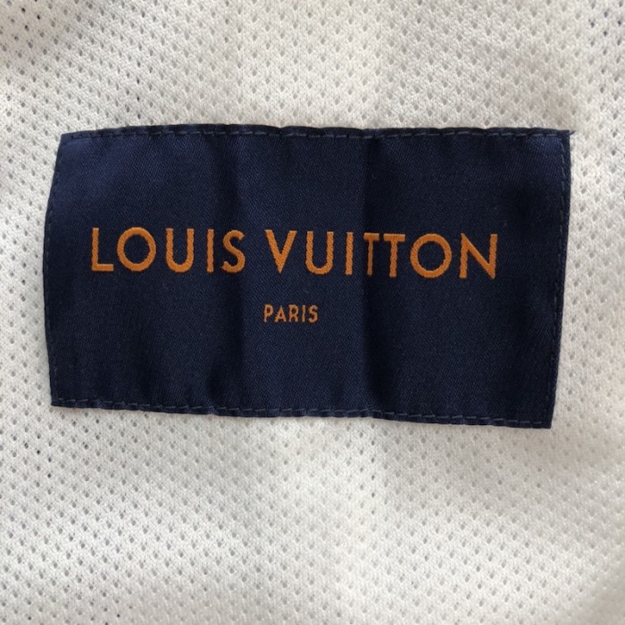 l**is V*t*n monogram bandana windbreaker blue