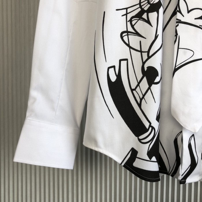 l**is V*t*n printed shirt and tie 1aagoa