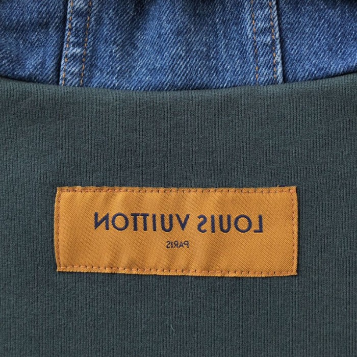 l**is V*t*n hybrid hoodie denim jacket 1aagp8