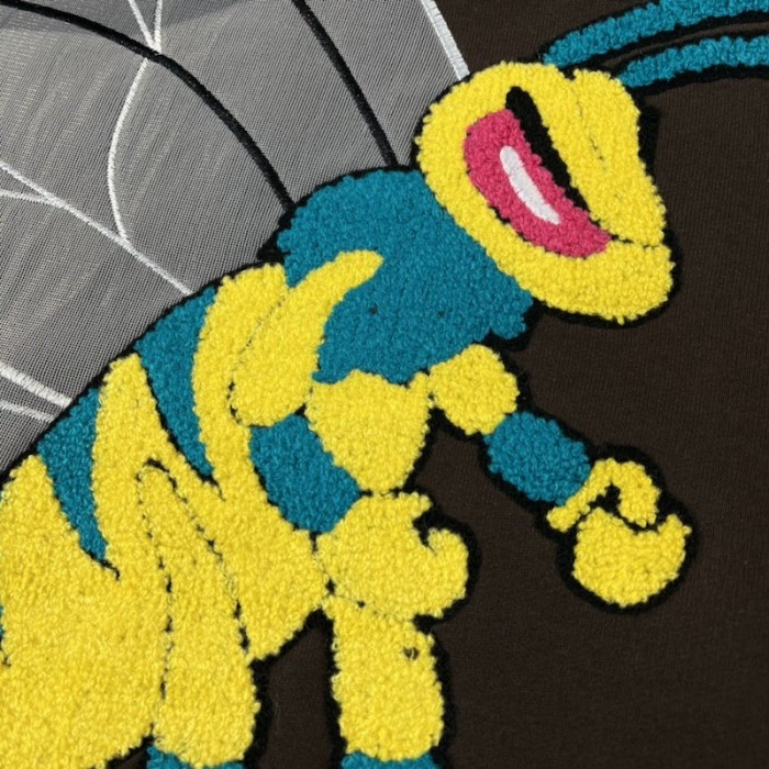l**is V*t*n graphic bee patched hoodie 1aagpg