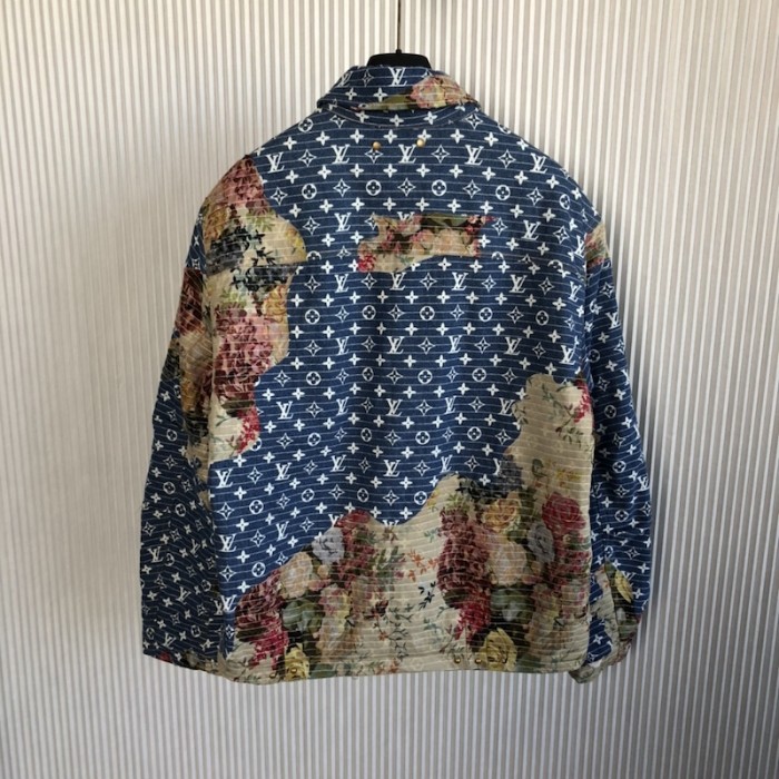 l**is V*t*n destroyed workwear denim jacket 1aagqd