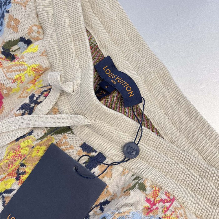 l**is V*t*n lv flower graphic jacquard shorts 1aagw6