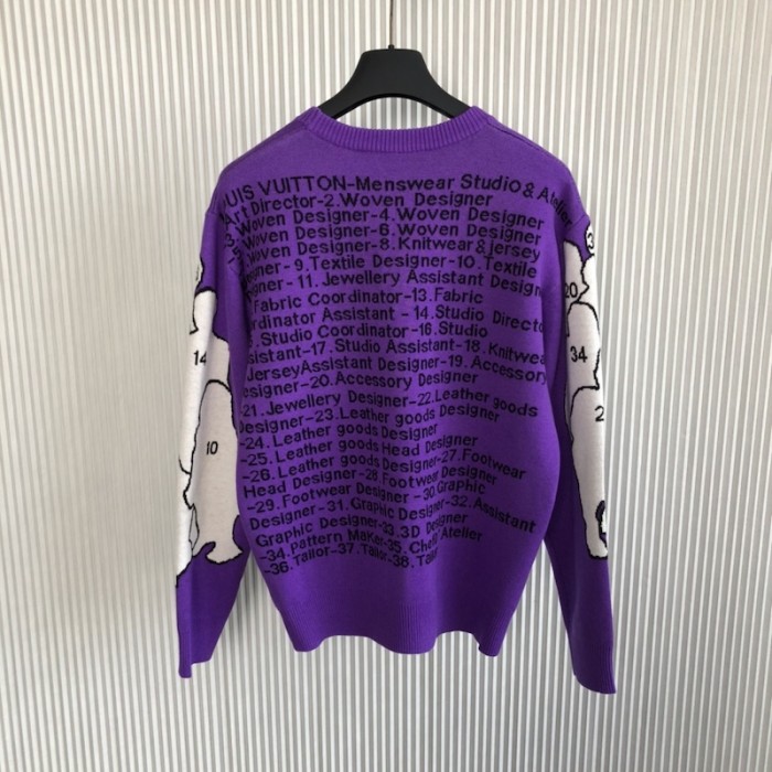 l**is V*t*n studio jacquard crewneck 1aahf8