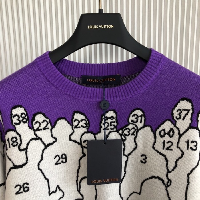 l**is V*t*n studio jacquard crewneck 1aahf8
