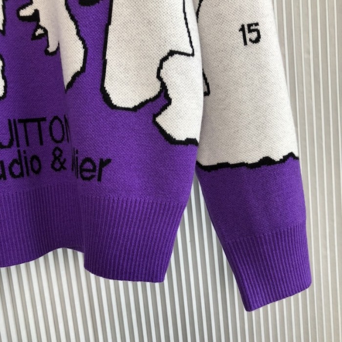 l**is V*t*n studio jacquard crewneck 1aahf8