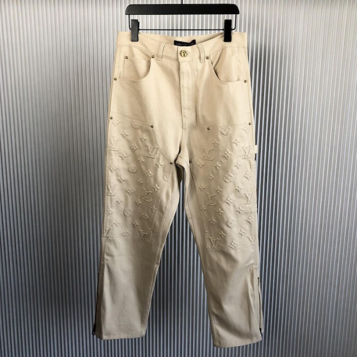 l**is V*t*n monogram workwear denim carpenter pants 1aathv