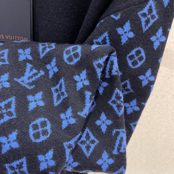 l**is V*t*n monogram mix cashmere crewneck 1aatlq