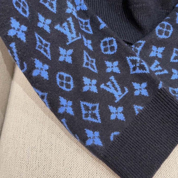 l**is V*t*n monogram mix cashmere crewneck 1aatlq