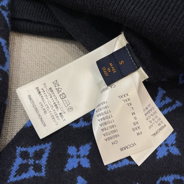 l**is V*t*n monogram mix cashmere crewneck 1aatlq