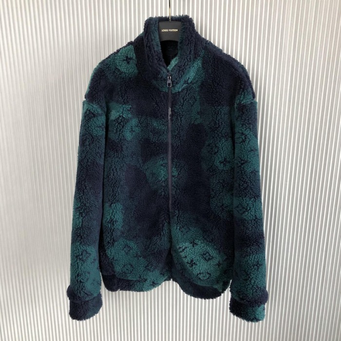 l**is V*t*n monogram camo fleece blouson 1aatyt