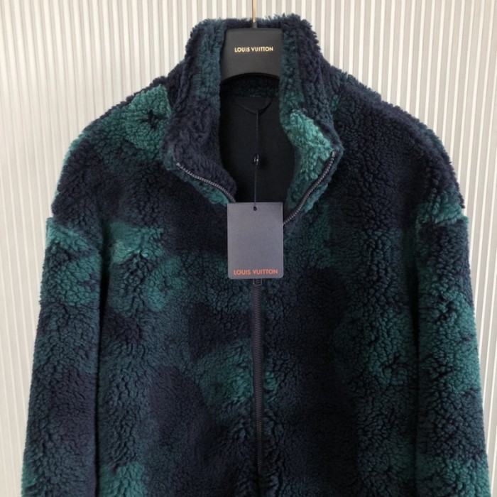 l**is V*t*n monogram camo fleece blouson 1aatyt