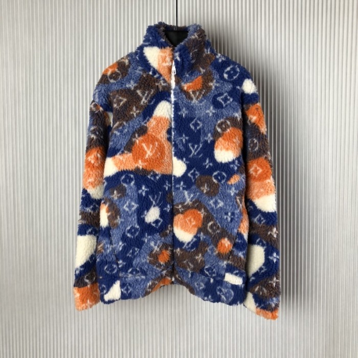 l**is V*t*n jacquard camo fleece blouson 1aau8l