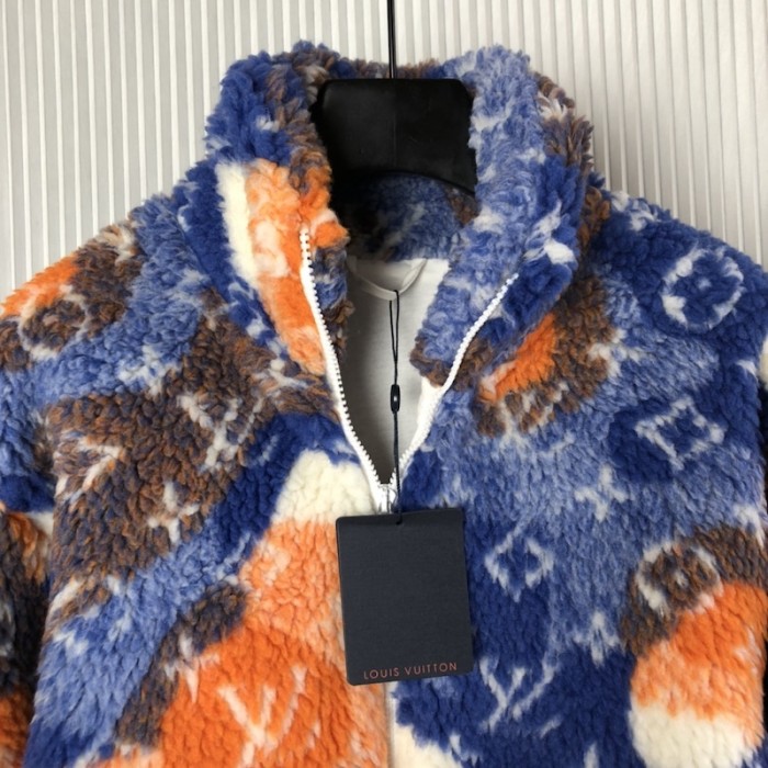 l**is V*t*n jacquard camo fleece blouson 1aau8l