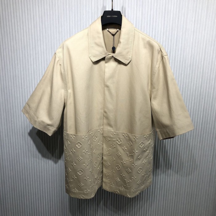 l**is V*t*n monogram workwear short-sleeved shirt 1aauoa