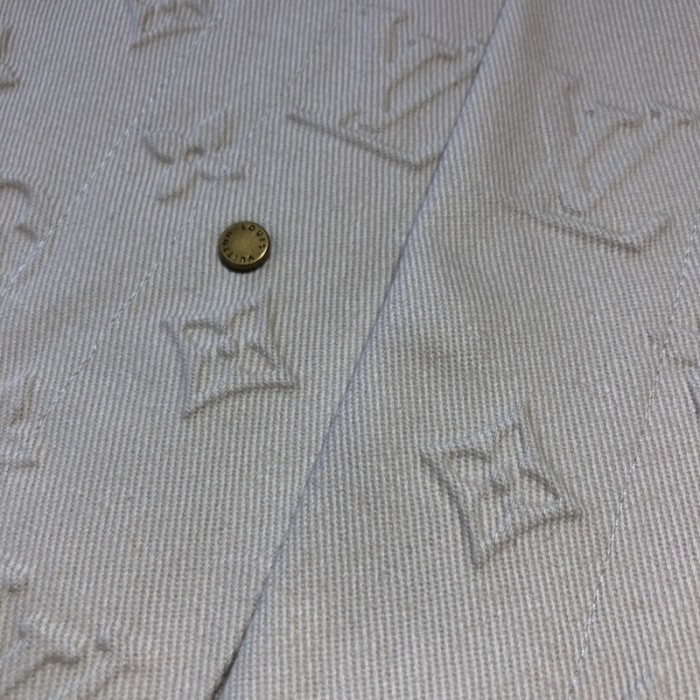 l**is V*t*n monogram workwear short-sleeved shirt 1aauoa