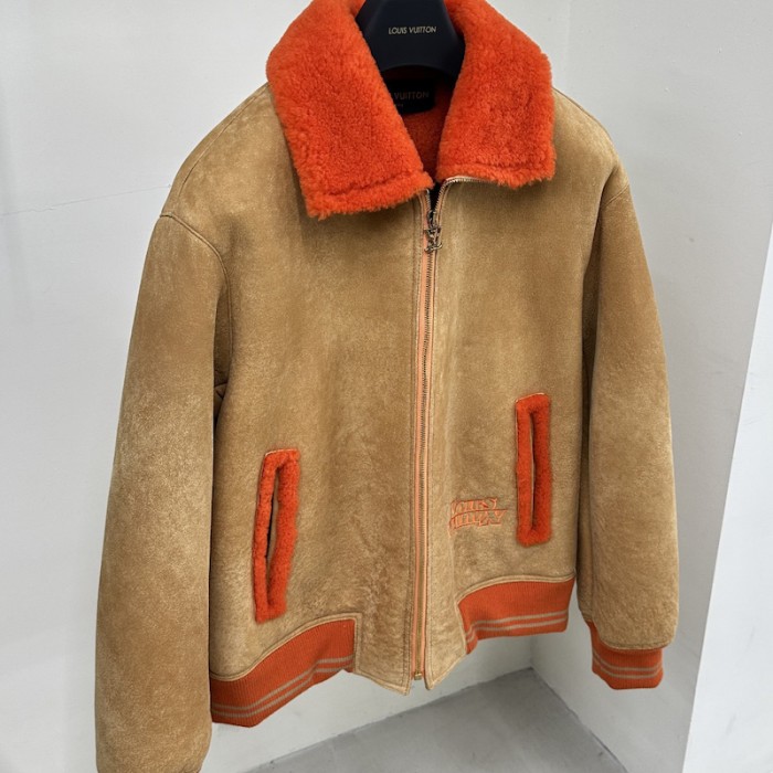 l**is V*t*n shearling college blouson 1aauzq