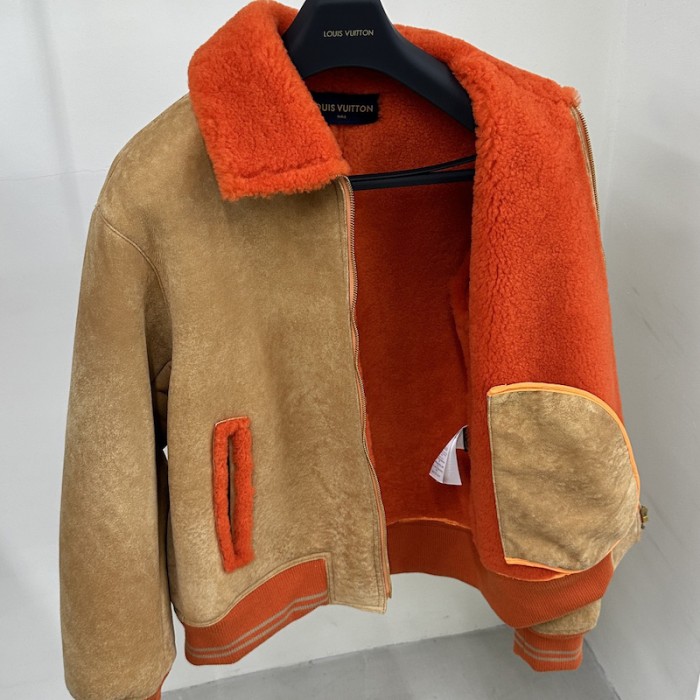 l**is V*t*n shearling college blouson 1aauzq