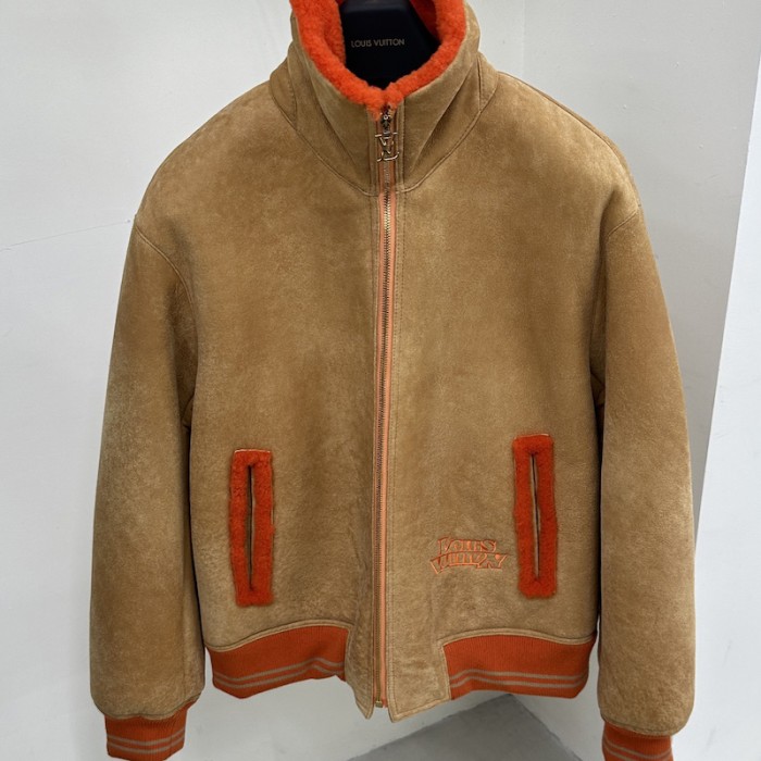 l**is V*t*n shearling college blouson 1aauzq