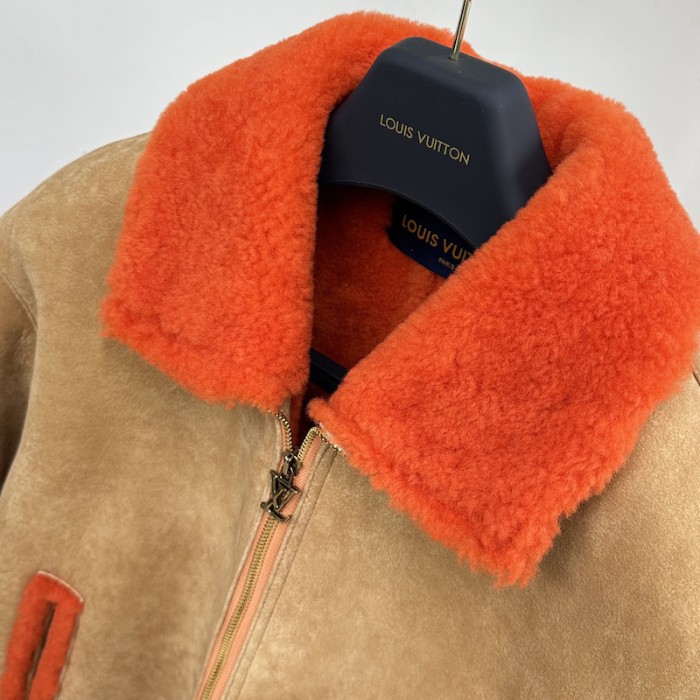 l**is V*t*n shearling college blouson 1aauzq