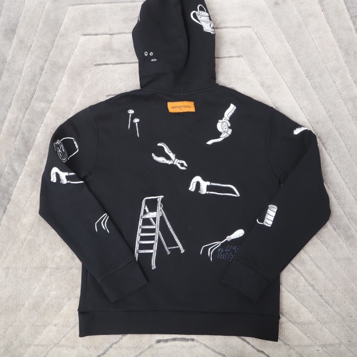 l**is V*t*n lv multi-tools embrodered hoodie 1ab4ub