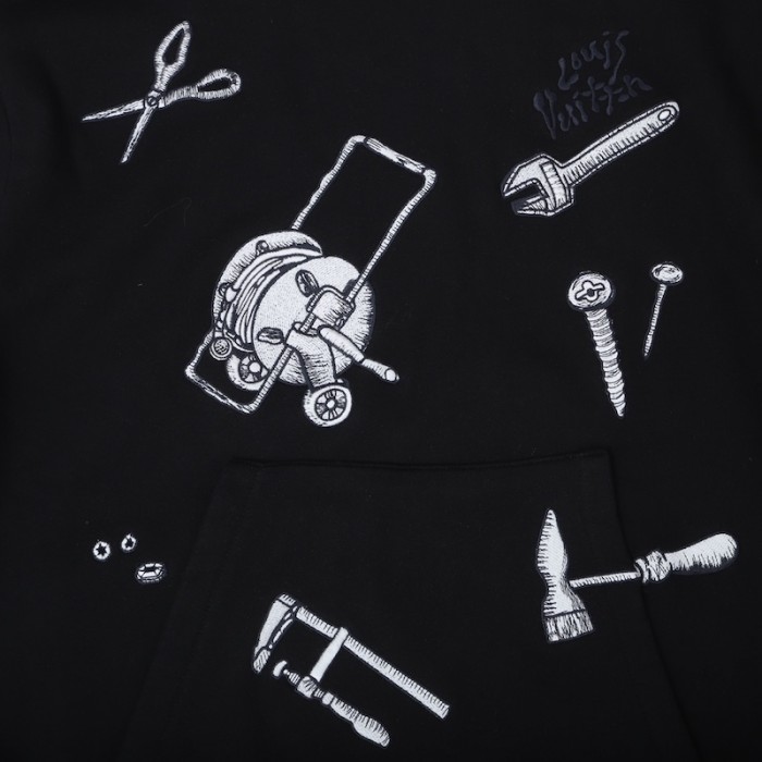 l**is V*t*n lv multi-tools embrodered hoodie 1ab4ub