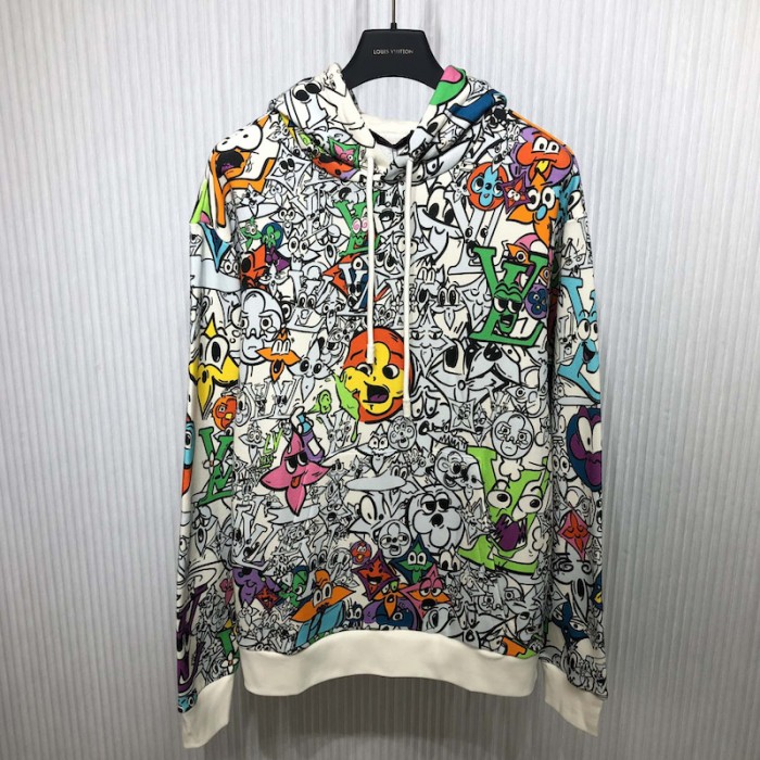 l**is V*t*n lv monogram comics hoodie 1ab54l