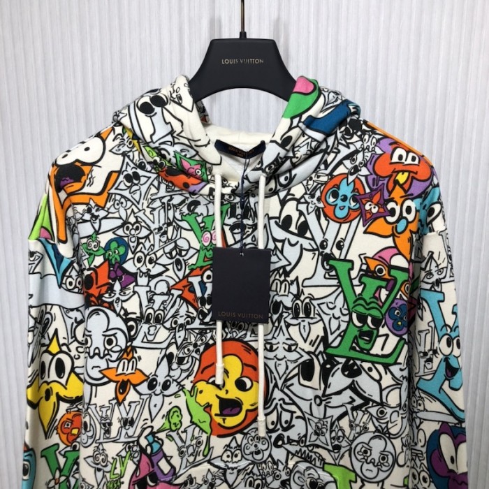 l**is V*t*n lv monogram comics hoodie 1ab54l