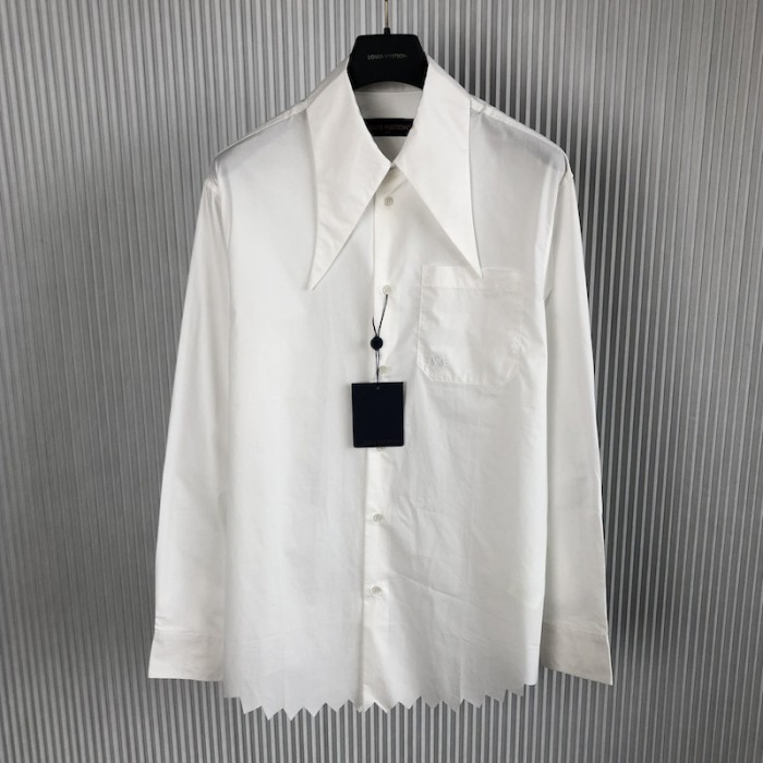 l**is V*t*n knotted collar long-sleeved shirt 1ab5ew