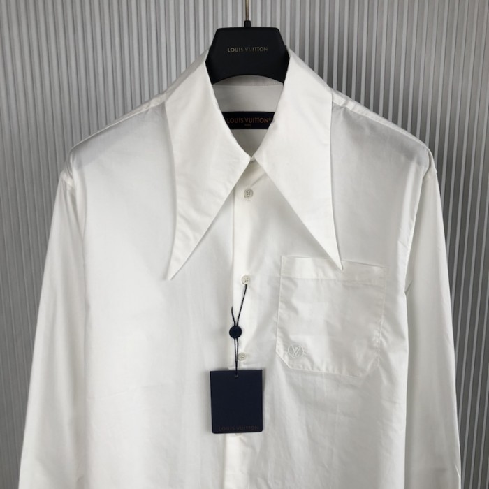 l**is V*t*n knotted collar long-sleeved shirt 1ab5ew