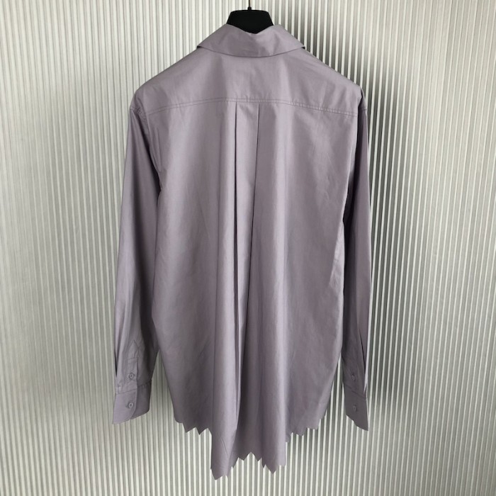 l**is V*t*n knotted collar long-sleeved shirt 1ab5f7
