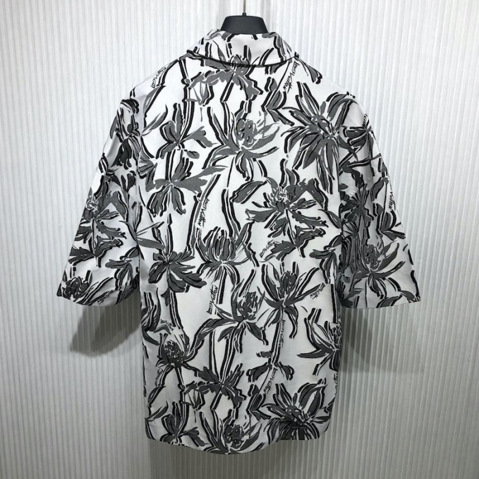 l**is V*t*n multi buttonholes short-sleeved pyjama shirt 1ab5hu