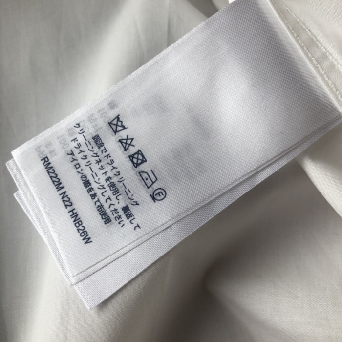 l**is V*t*n long-sleeved regular shirt with placed graphic white