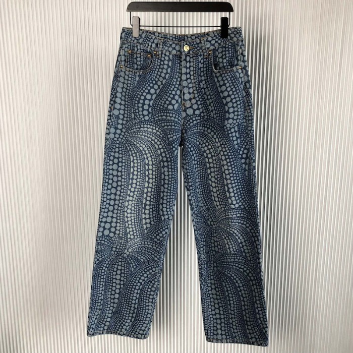 l**is V*t*n lv x yk all over pumpkin denim pants 1ab6od