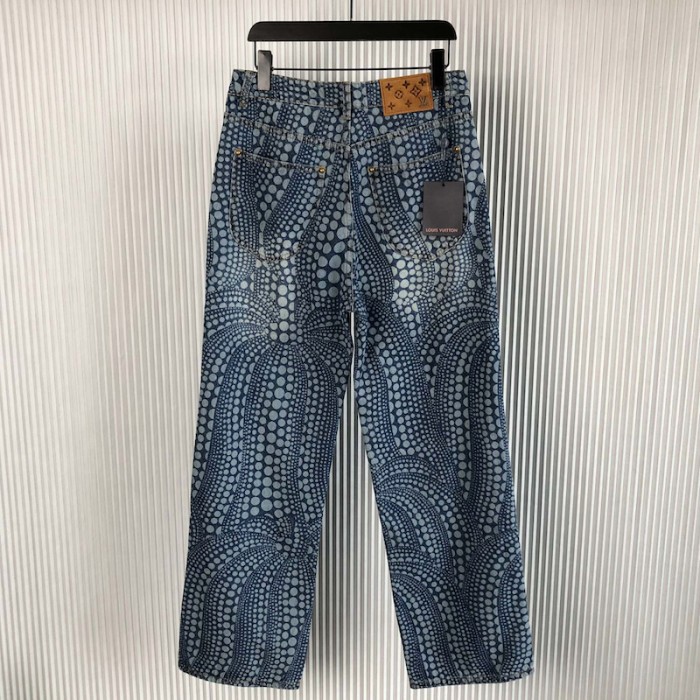 l**is V*t*n lv x yk all over pumpkin denim pants 1ab6od
