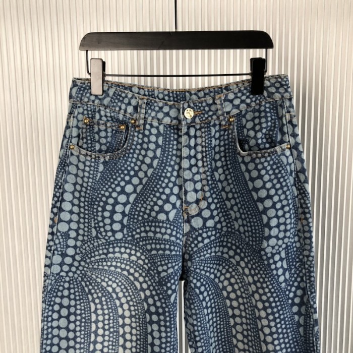 l**is V*t*n lv x yk all over pumpkin denim pants 1ab6od