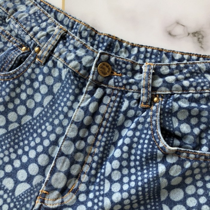 l**is V*t*n lv x yk all over pumpkin denim pants 1ab6od