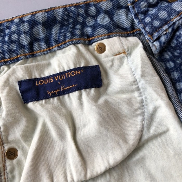 l**is V*t*n lv x yk all over pumpkin denim pants 1ab6od