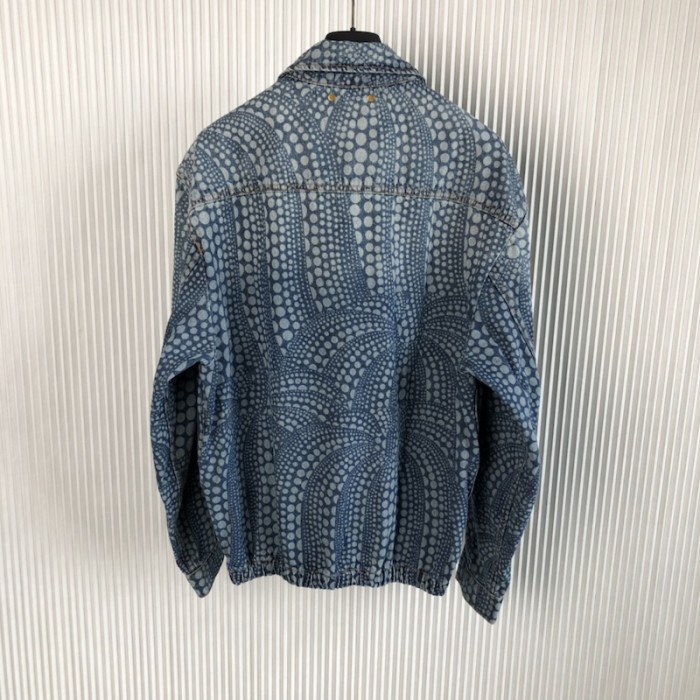 l**is V*t*n lv x yk all over pumpkin denim blouson 1ab6op