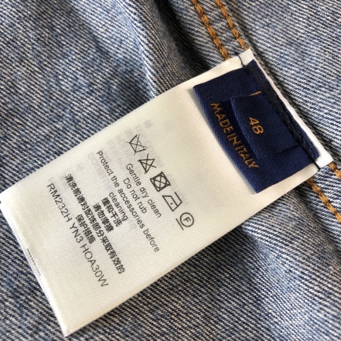 l**is V*t*n lv x yk all over pumpkin denim blouson 1ab6op