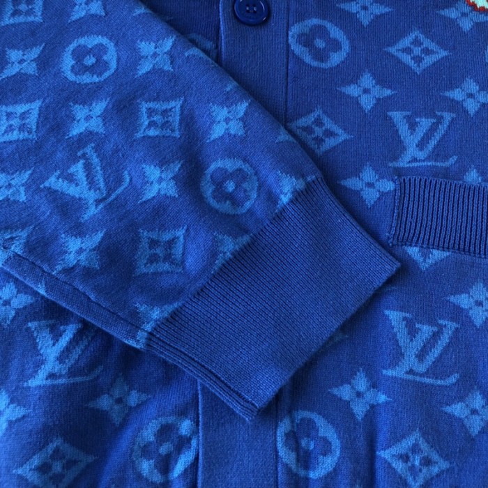 l**is V*t*n lv x yk monogram faces knitted cardigan 1ab75u