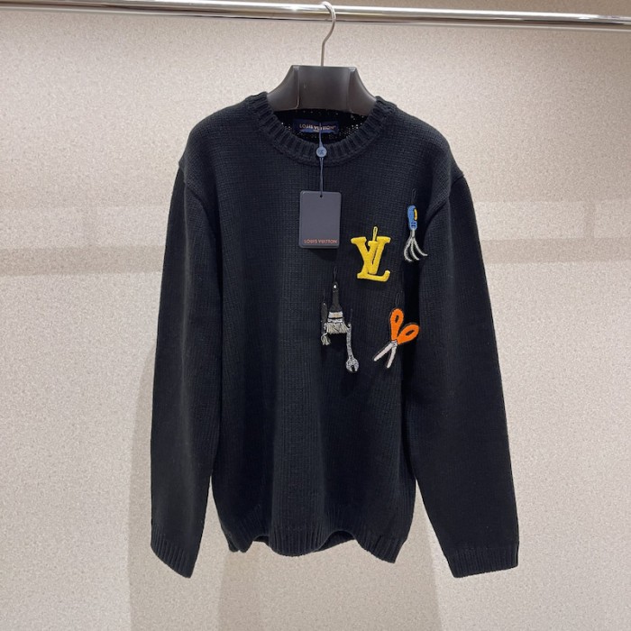 l**is V*t*n lv tools embroidered crewneck 1ab91r