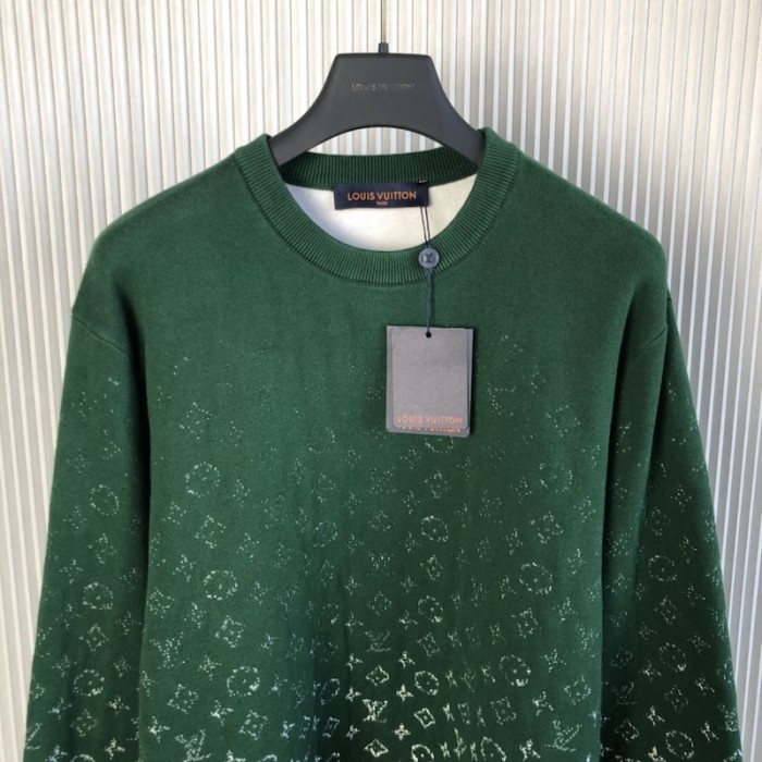 l**is V*t*n monogram gradient cotton crewneck 1abiyo