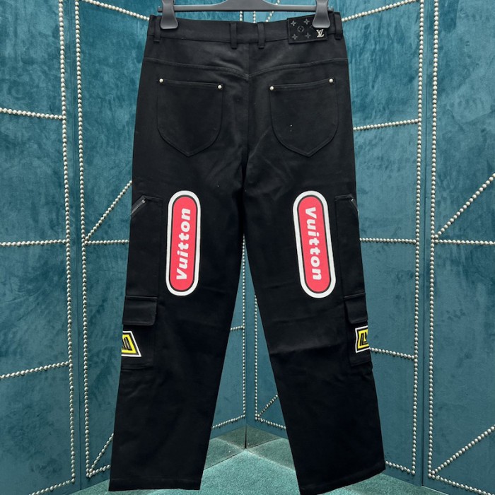 l**is V*t*n printed denim pants 1abj7o