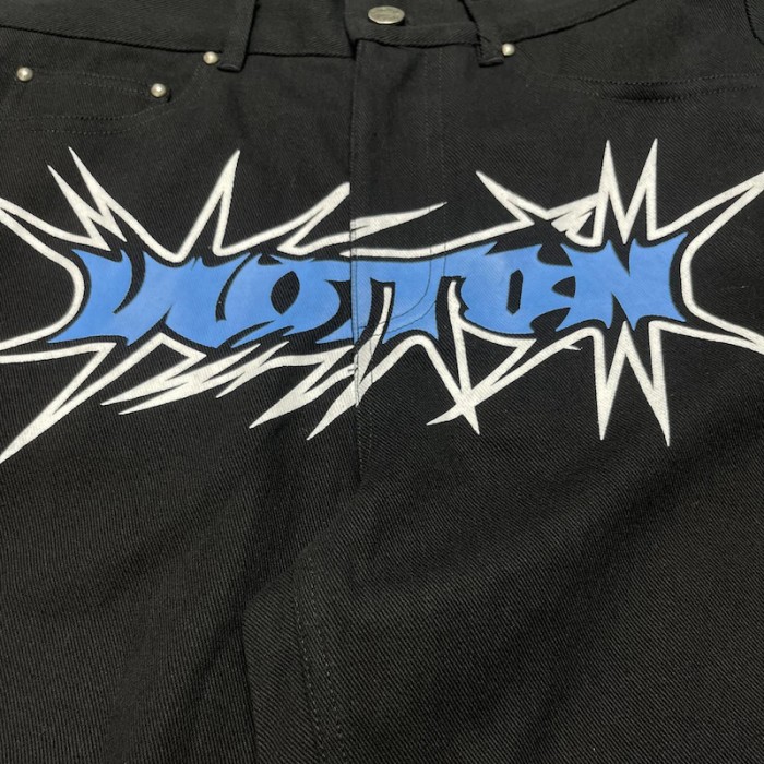 l**is V*t*n printed denim pants 1abj7o